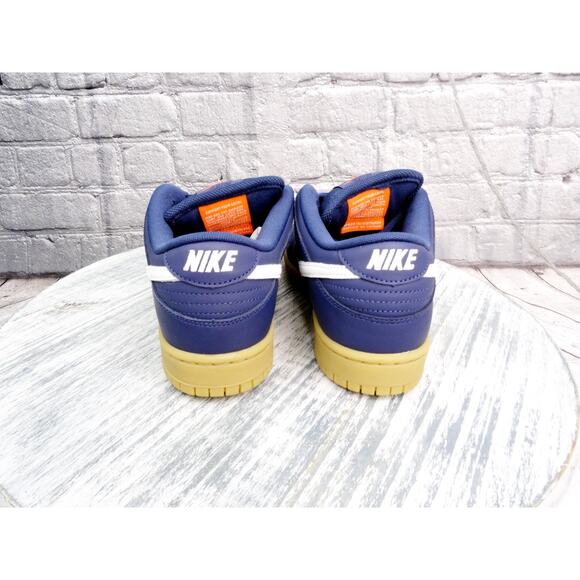 Nike SB Dunk Low Pro Navy White Navy Marine Men Size 8 Used OG Box - Picture 7 of 15